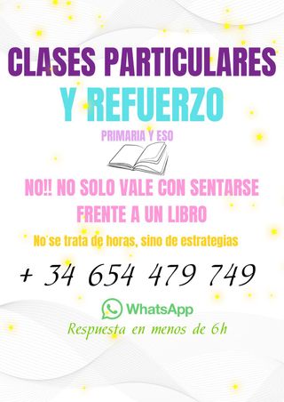 CLASES PARTICULARES Y REFUERZO
