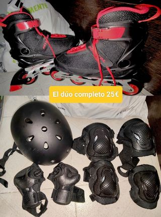 Kit de Protección Cascos,rodilleras,coderas y mano