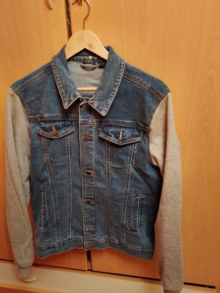Cazadora Vaquera Caballero Azul/Gris