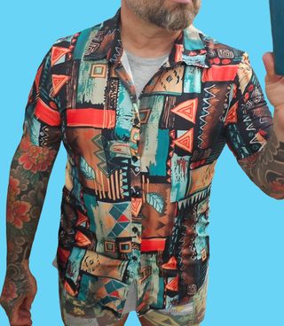 Camisa Retro Vintage Talla L