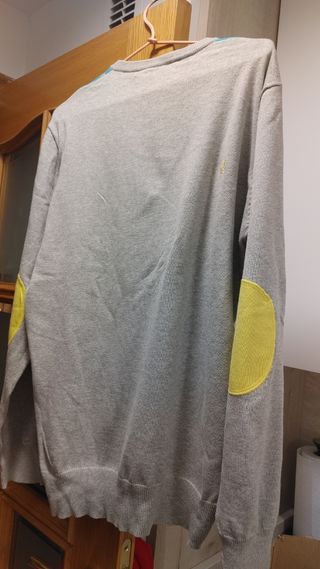 Jersey Contre Courant Gris y Azul Talla XL