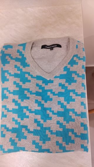 Jersey Contre Courant Gris y Azul Talla XL