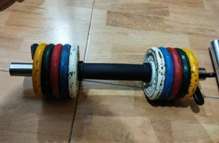 Discos pequeños con barra y ajustes diámetro 2,6 c