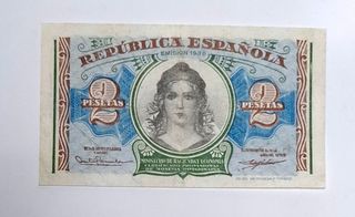 2 Pesetas 1937 Serie A695