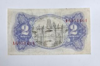 2 Pesetas 1937 Serie A695
