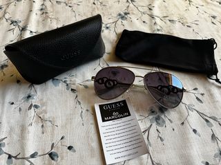 Gafas de Sol Guess Aviador Plateadas