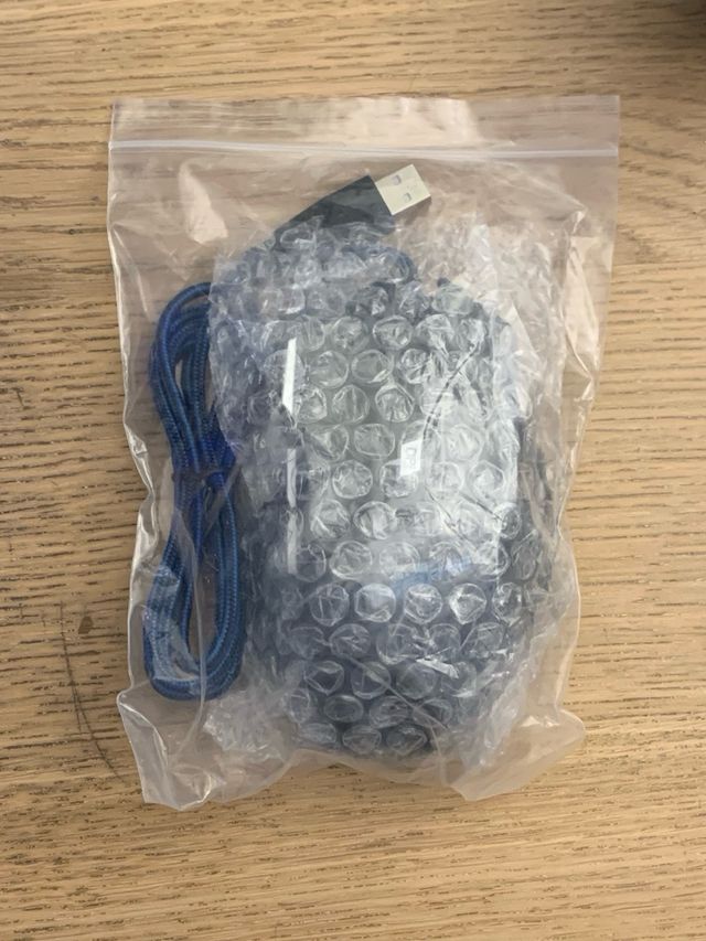 Ratón Gaming LED Azul y Negro