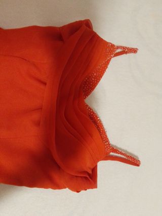 Vestido de fiesta naranja