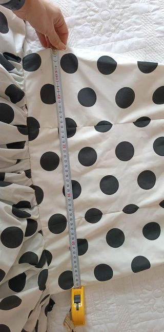 Traje de Flamenca lunares blanco y negro