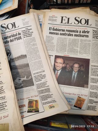 Periódicos El Sol de 1991