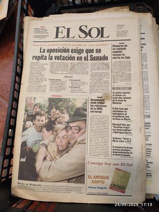 Periódicos El Sol de 1991