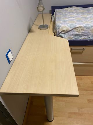 Doble Cama 190x90cm junto con escritorio