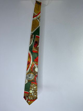 Corbata vintage diseño multicolor