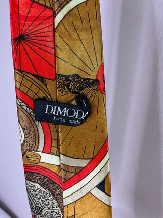 Corbata vintage diseño multicolor