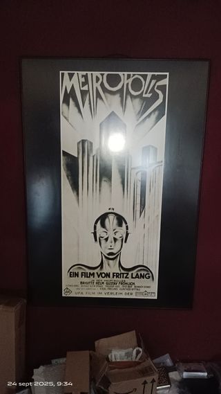Cartel Metropolis Fritz Lang reproduccion Vintage