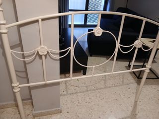 Cabecero forja 135 cm blanco