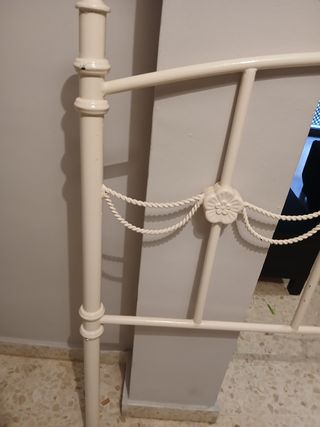 Cabecero forja 135 cm blanco
