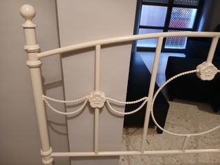 Cabecero forja 135 cm blanco