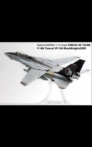 F 14 TOMCAT BLACK KNIGHTS 1/72  UNIMAX y CAJA ORIG