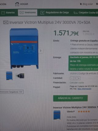 SISTEMA FOTOVOLCAICO EN FUNCIONAMIENTO