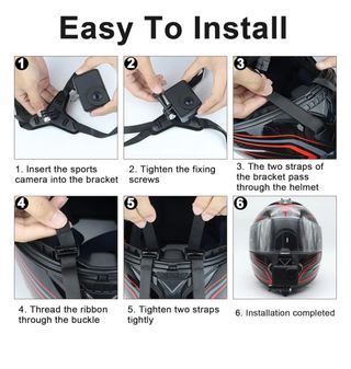 Soporte Cámara Acción Casco