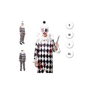 Disfraz Payaso Sangriento Terror Bufón para Adulto