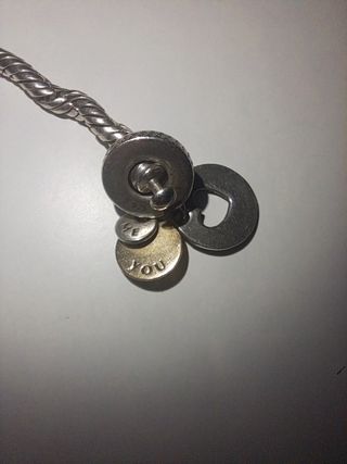 Pulsera Pandora Plata con Charms Corazón