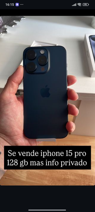 iPhone 15 Pro 128 GB Azul Medianoche
