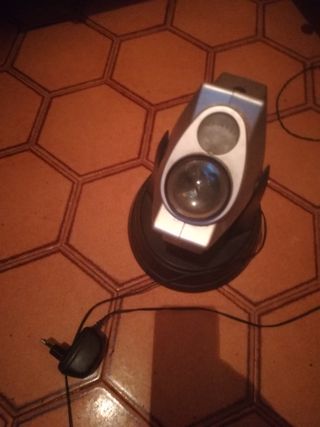 Proyector de Estrellas Plata con  nubelosa azul