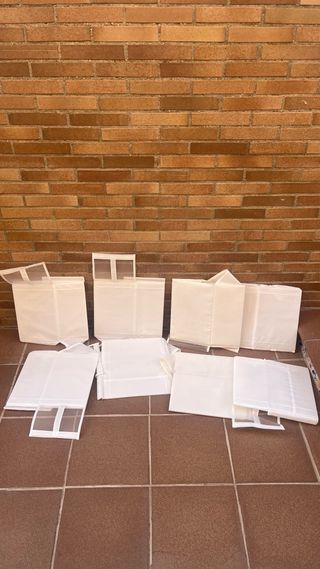 Scarpiere/organizzatori modulari bianchi