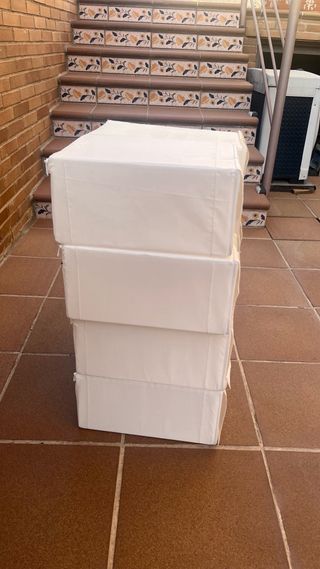 Scarpiere/organizzatori modulari bianchi