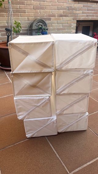 Scarpiere/organizzatori modulari bianchi