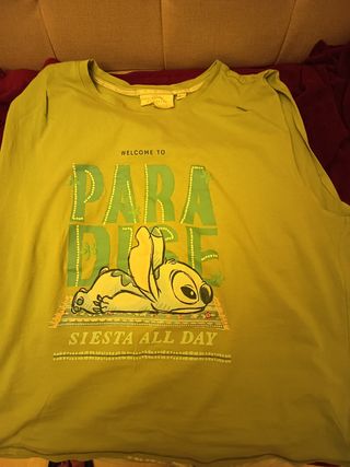 Pijama Corto Disney Stich Verde