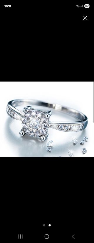 Anillo Pasión Diamantes Plata Quickgold