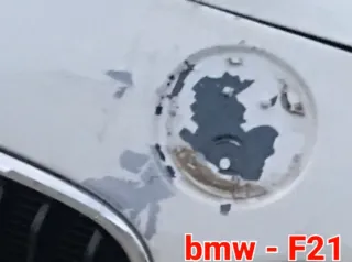 1 pieza solo .Logo BMW Capó 2 pines o 2 o 3 tacos