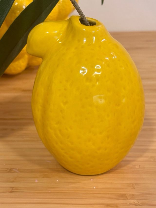 Jarrón Limón Cerámica Decorativo