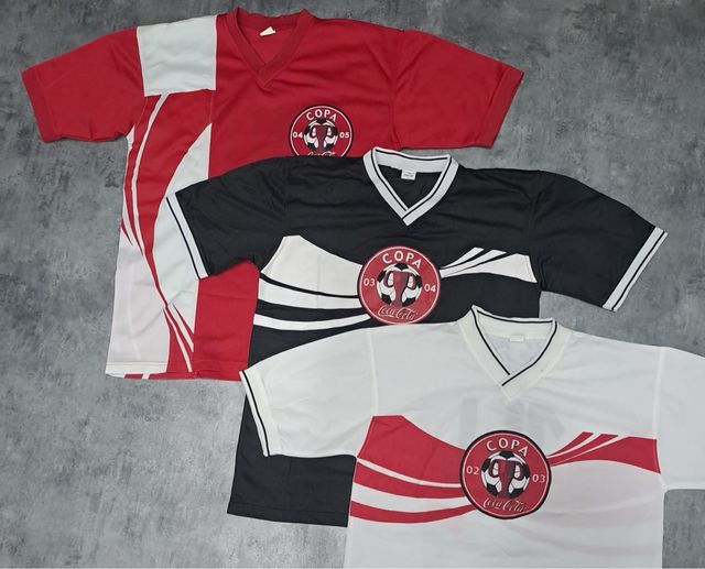 Lote 3 Camisetas Copa Coca-Cola Vintage + prendas