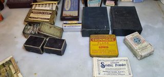 Lote de productos farmacéuticos antiguos