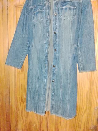 Chaqueta larga vaquera mujer Talla M