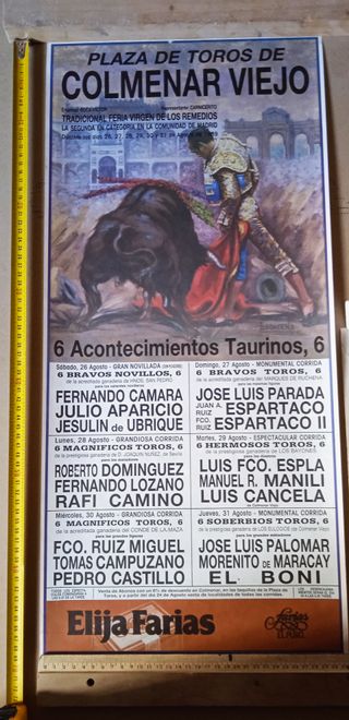2 Carteles de Toros: Colmenar Viejo y Nerja