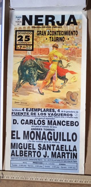 2 Carteles de Toros: Colmenar Viejo y Nerja