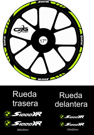 Pegatinas llantas 17" BMW S1000XR