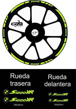 Pegatinas llantas 17" BMW S1000XR