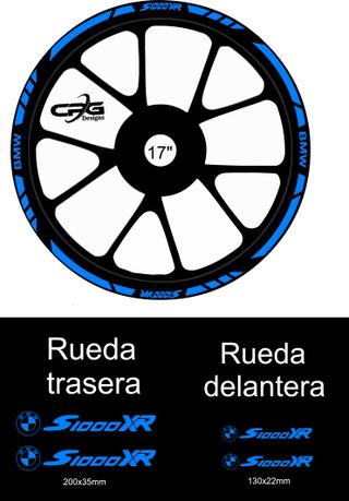 Pegatinas llantas 17" BMW S1000XR