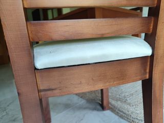 Mesa comedor extensible + 6 sillas madera maciza 