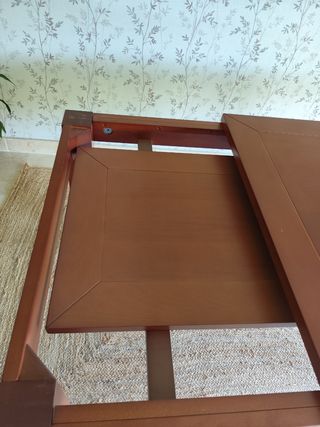 Mesa comedor extensible + 6 sillas madera maciza 