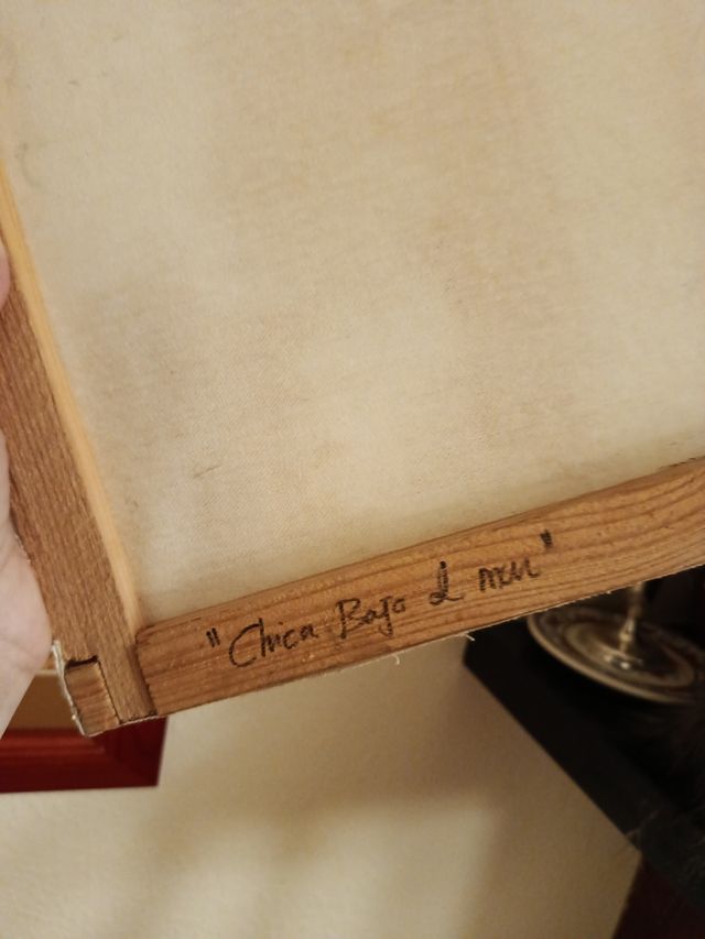 Óleo Chica Buceando