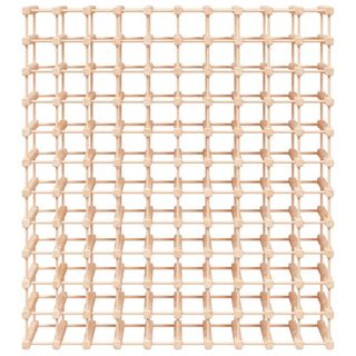 vidaXL Botellero para 120 botellas madera maciza