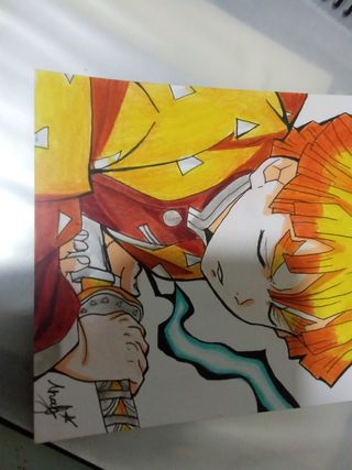 Dibujo Demon Slayer Zenitsu