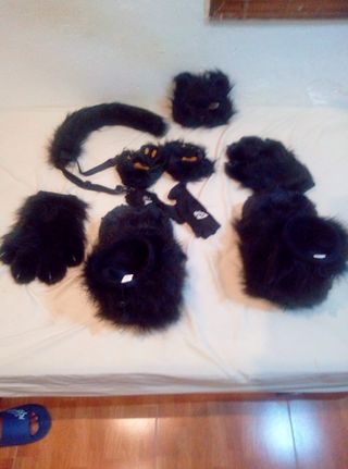 Disfraz Gato/Gata Negro Peludo